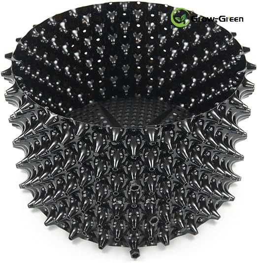 5 Gallon Plus 6-Pack Super Roots Control Planter Container Plastic Air Pruning Pots Roots Trainer, Size 11.8