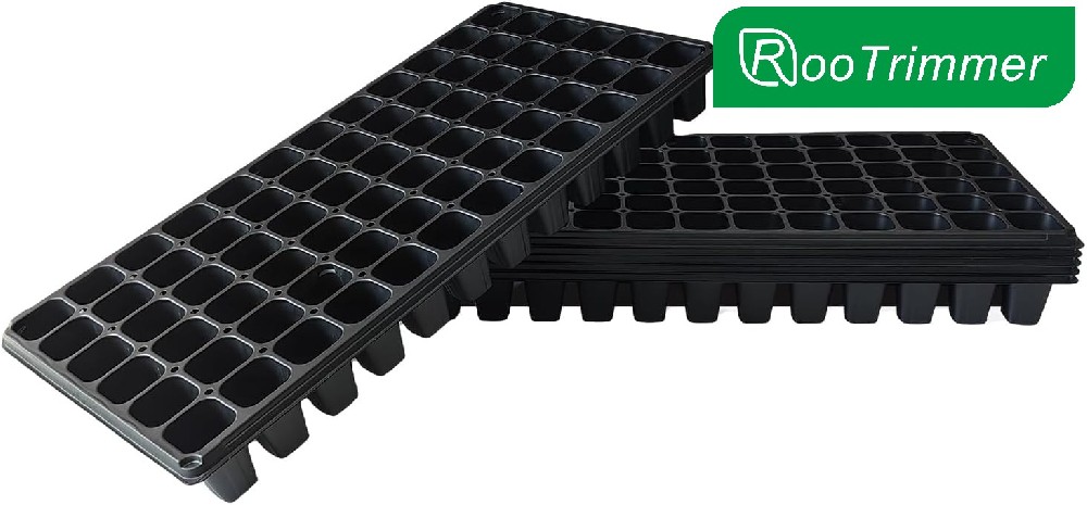 Deep 72 Cell Seedling Trays, Thick Durable 72 Cell Plug Tray Big Cell Seed Trays for 1020 Flat Trays Germination (10-Pack, 21.25
