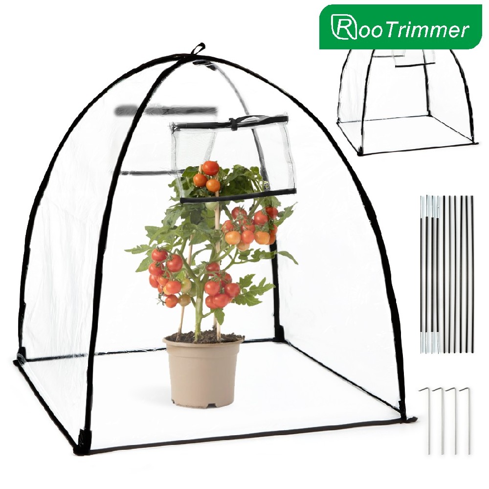 Plant Covers Freeze Protection for Winter,Outdoor Garden Frost Cover ,Reusable Shrub Small Greenhouse,Potted Fruit Pest Protector Large(Transparent,2-Pack)